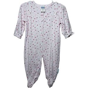 🍓🍒 Berry Sweet Little Me Button Up Footie | 6 months